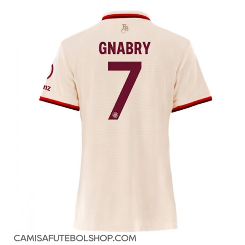 Camisa de time de futebol Bayern Munich Serge Gnabry #7 Replicas 3º Equipamento Feminina 2024-25 Manga Curta